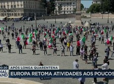 Europa retomam atividades aos poucos
