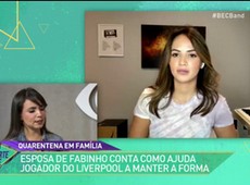 Mulher do Fabinho conta como ajuda o jogador a manter a forma