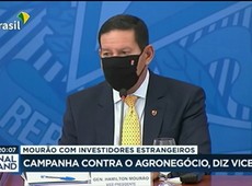 Campanha contra o agronegócio, diz Mourão a investidores estrangeiros