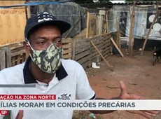 Famílias moram em condições precárias