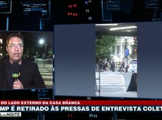 Trump é retirado às pressas de entrevista coletiva na Casa Branca