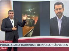 Temporal alaga bairros e derruba ao menos 11 árvores