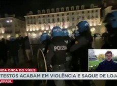 Protestos acabam em violência e saque de lojas