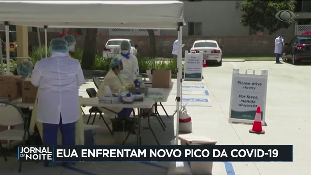 EUA somam 1 milhão de casos de Covid-19 em dez dias Reprodução TV