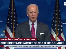 Joe Biden defende pacote de US$ 900 bilhões
