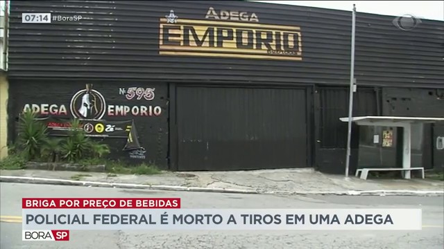 Briga em adega termina com policial federal morto Reprodução TV