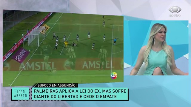 Saiu no lucro? Renata e Denílson comentam empate do Palmeiras Reprodução TV