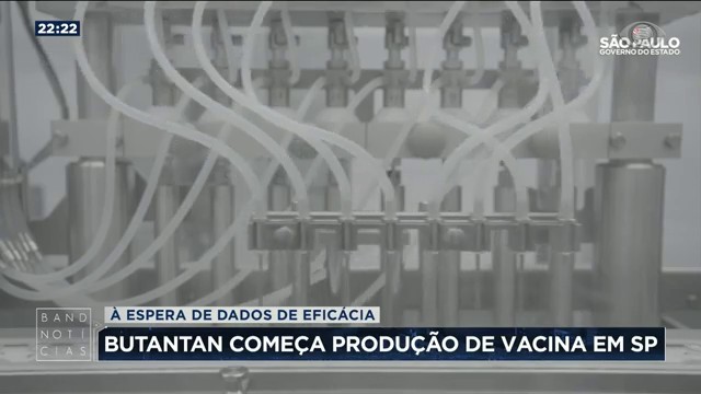 Butantan começa produção de vacina em São Paulo Reprodução TV