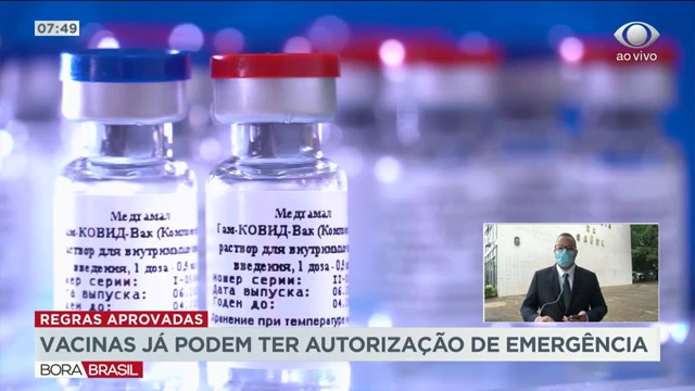 Vacinas já podem ter autorização de emergência Reprodução TV