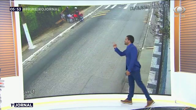 Vítima é agredida após reagir a assalto na zona sul de SP Reprodução TV