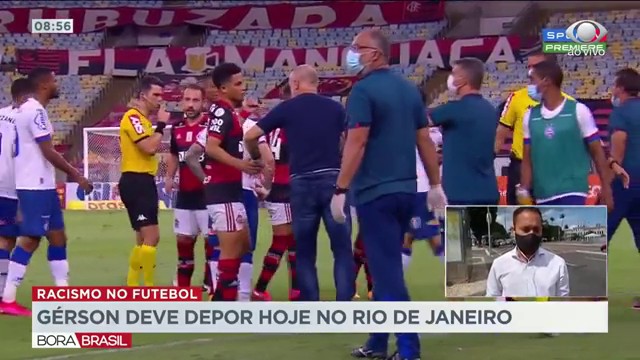 Gerson deve depor hoje no RJ sobre caso de racismo Reprodução TV