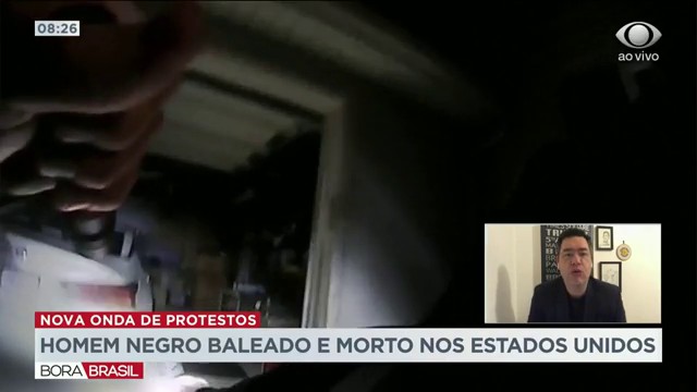 Homem negro é baleado e morto nos Estados Unidos Reprodução TV