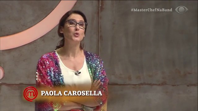 Paola Carosella explica o que é um prato MasterChef Reprodução TV