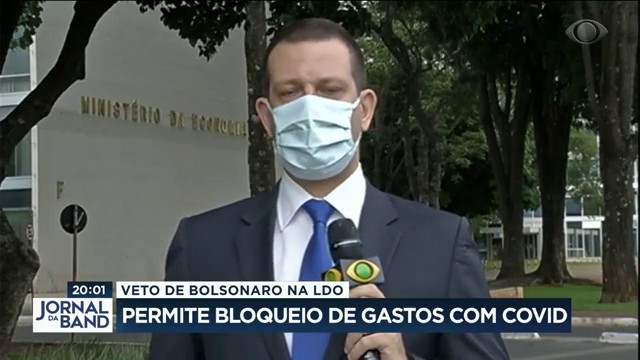 Veto de Bolsonaro na LDO: regra impedia bloqueio de gastos com a covid Reprodução TV