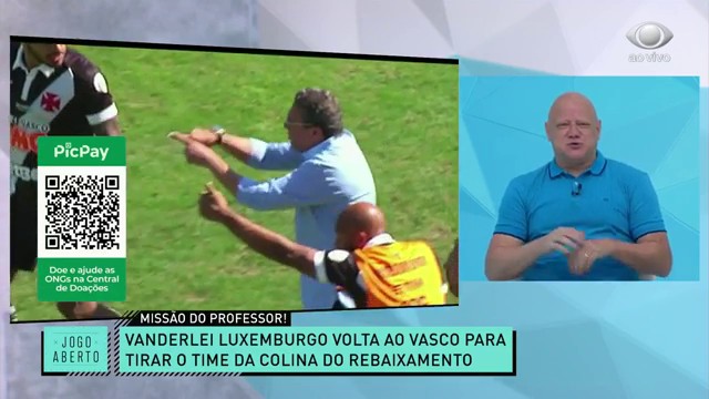 O professor voltou! Retorno de Luxemburgo ao Vasco é assunto  Reprodução