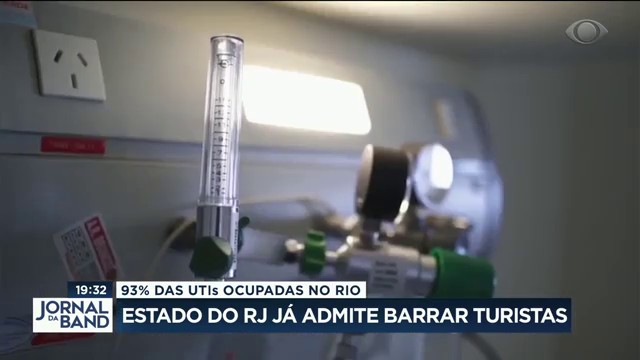 93% das UTIs ocupadas no Rio Reprodução TV