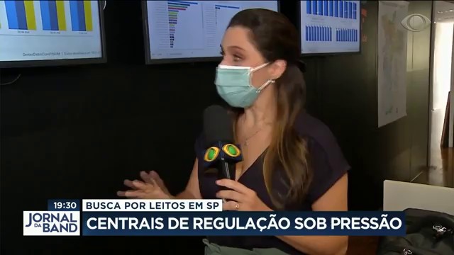 Centrais de regulação de vagas em hospitais estão sob pressão Reprodução TV