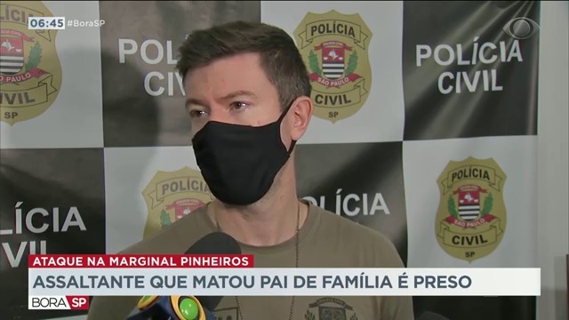 Assaltante que matou pai de família é preso Reprodução TV