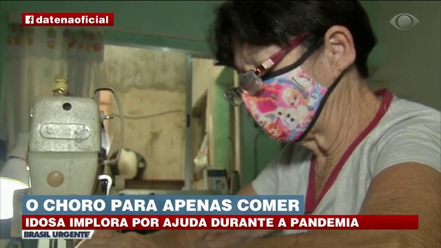 SEM DINHEIRO PRA COMER DURANTE A PANDEMIA Reprodução TV