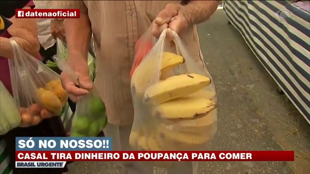 CASAL TIRA DINHEIRO DA POUPANÇA PRA COMPRAR COMIDA Reprodução TV