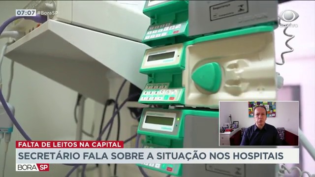 Secretário fala sobre a situação nos hospitais de SP Reprodução TV