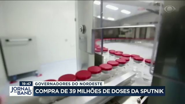 Sputnik V: Governadores compram 39 milhões de doses da vacina  Reprodução TV