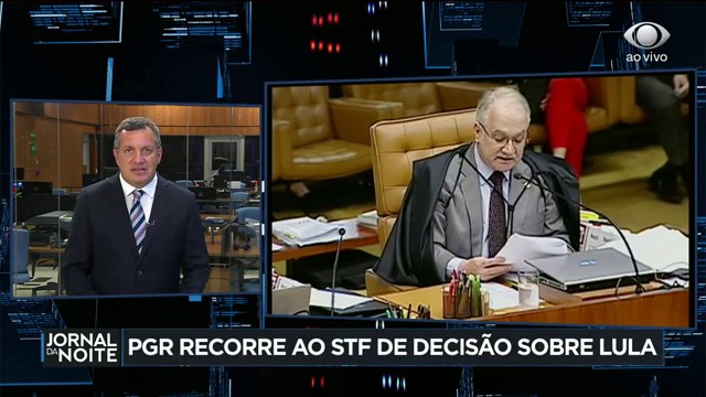 Recurso da PGR sobre Lula será julgado no plenário do STF Reprodução TV