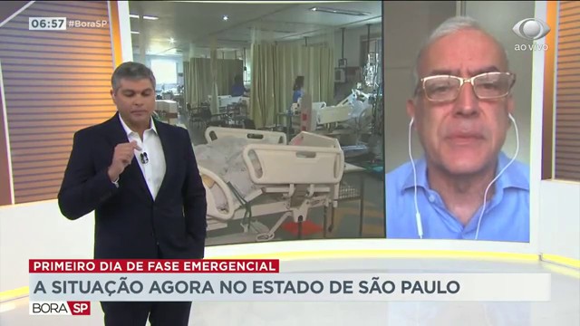 Primeiro dia de fase emergencial em SP Reprodução TV