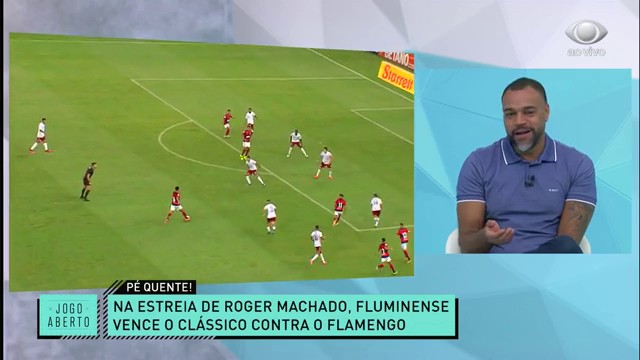 Golaço de Igor Julião é assunto no Jogo Aberto Reprodução TV