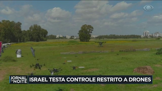 Israel testa controle restrito a drones Reprodução TV