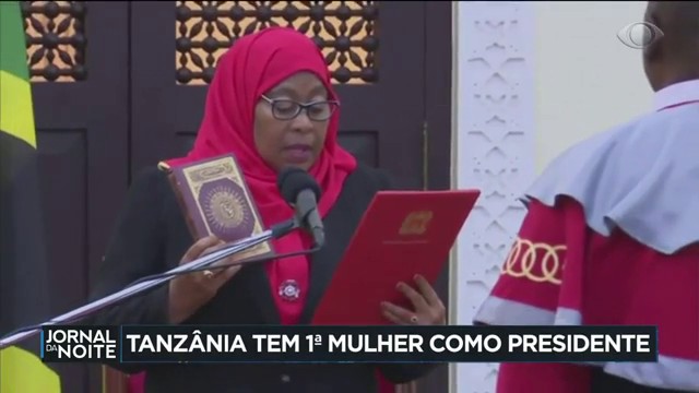 Tanzânia tem 1ª mulher como Presidente Reprodução TV