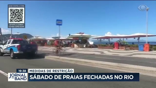 Primeiro sábado de praias fechadas no Rio