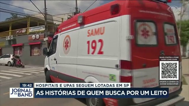 As histórias de quem busca por um leito Reprodução TV