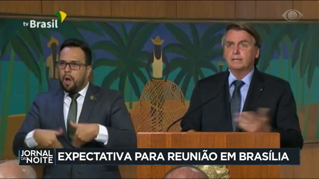 Expectativa para reunião em Brasília Reprodução TV