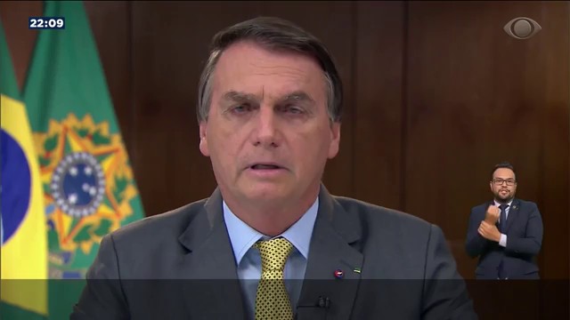 Bolsonaro faz pronunciamento e cidades registram panelaço Reprodução TV