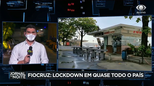 Fiocruz recomenda lockdown em 25 estados e no DF Reprodução TV