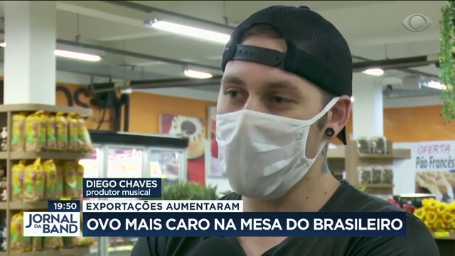 Ovo mais caro na mesa do brasileiro Reprodução TV