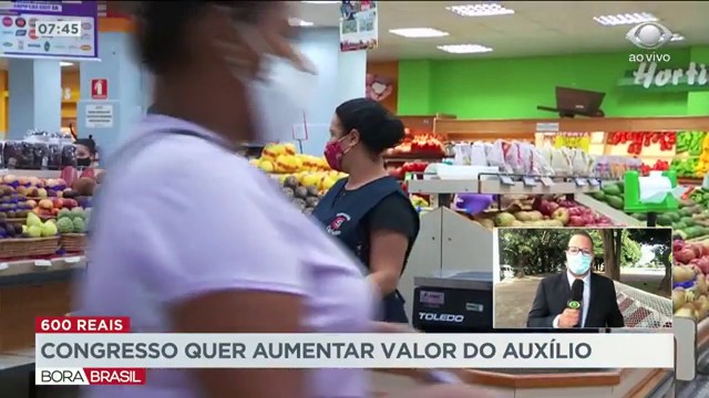 Congresso quer aumentar valor do auxílio emergencial Reprodução TV