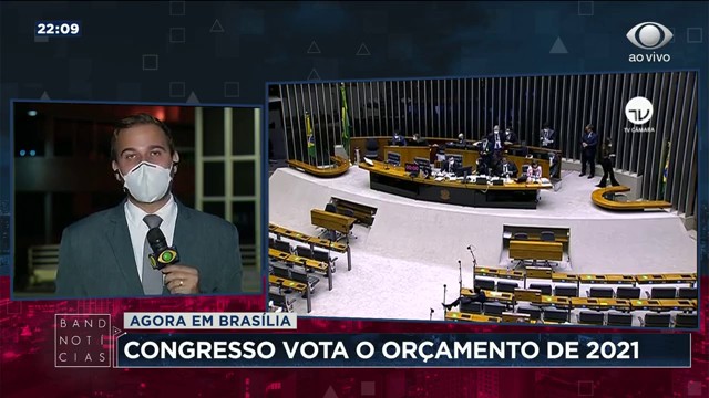 Congresso vota Orçamento de 2021 Reprodução TV