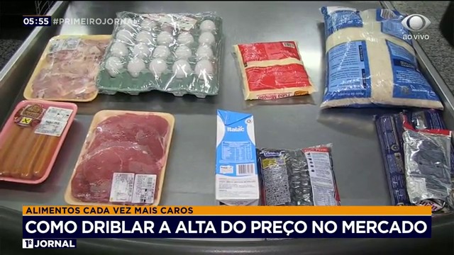 Substituir os alimentos é uma das formas de driblar a alta nos preços Reprodução TV