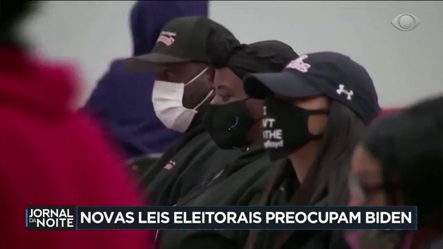 Estados americanos restringem leis eleitorais e preocupam Biden Reprodução TV