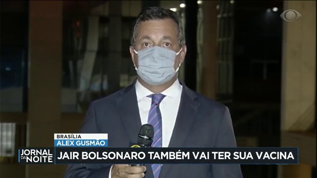 Jair Bolsonaro também vai ter sua vacina Reprodução TV