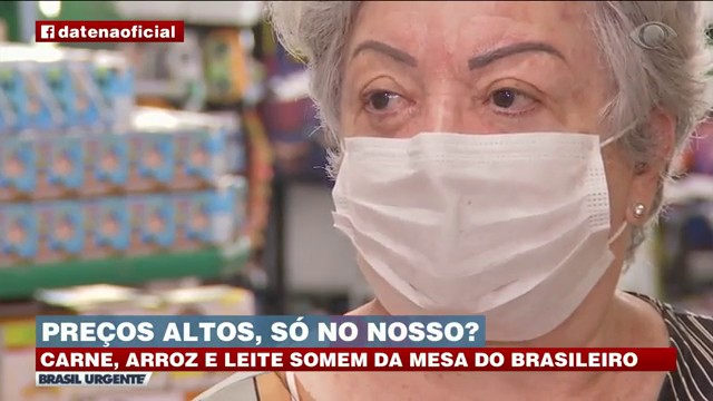 TUDO CARO NOS SUPERMERCADOS Reprodução TV