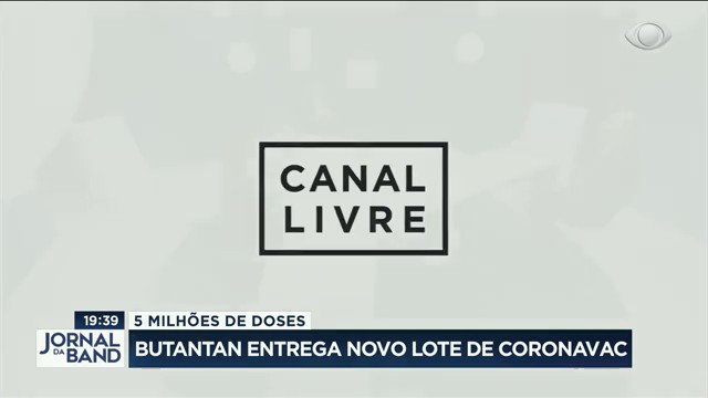 Butantan entrega mais 5 milhões de doses da Coronavac Reprodução TV