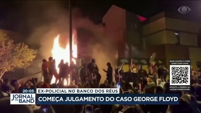 Começa julgamento do caso George Floyd Reprodução TV