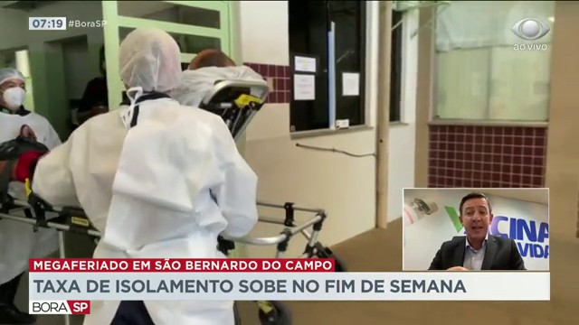 Fiscalização tenta impedir festas em São Bernardo do Campo Reprodução TV