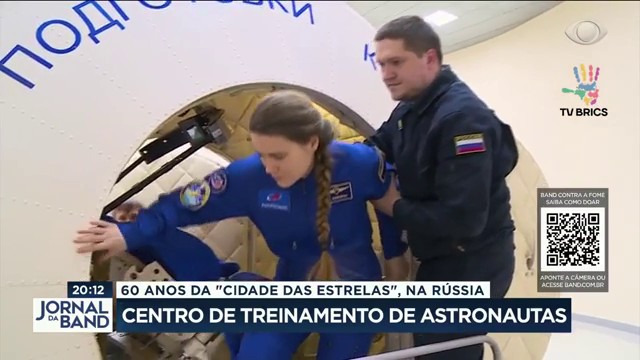 Centro de treinamento de astronautas na Rússia completa 60 anos Reprodução TV