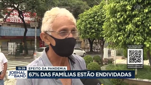 67% das famílias estão endividadas Reprodução TV