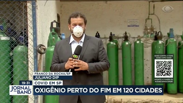 Oxigênio perto do fim em 120 cidades de SP Reprodução TV