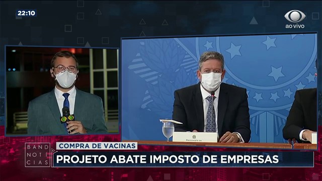 Projeto prevê abatimento de imposto de empresas que comprem vacinas Reprodução TV